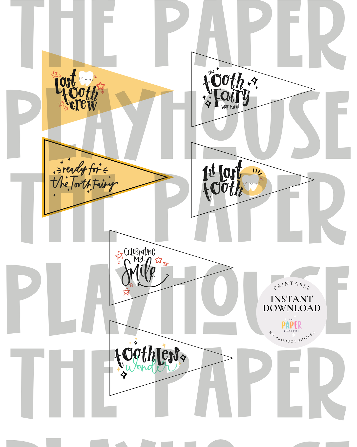 Tooth Fairy kit (pink & blue) | Printable downloadable