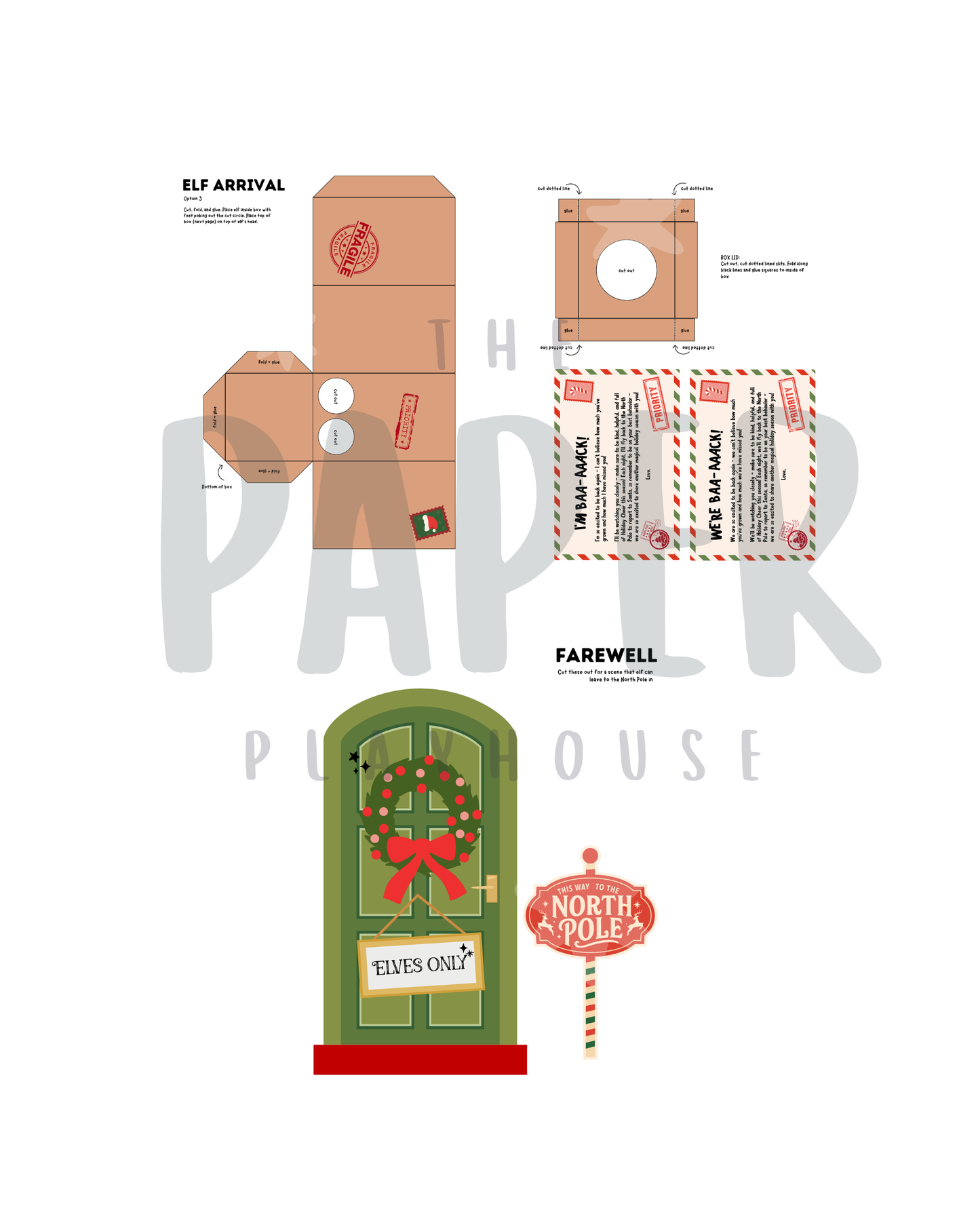 ELF ARRIVAL & DEPARTURE ONLY / Printable download
