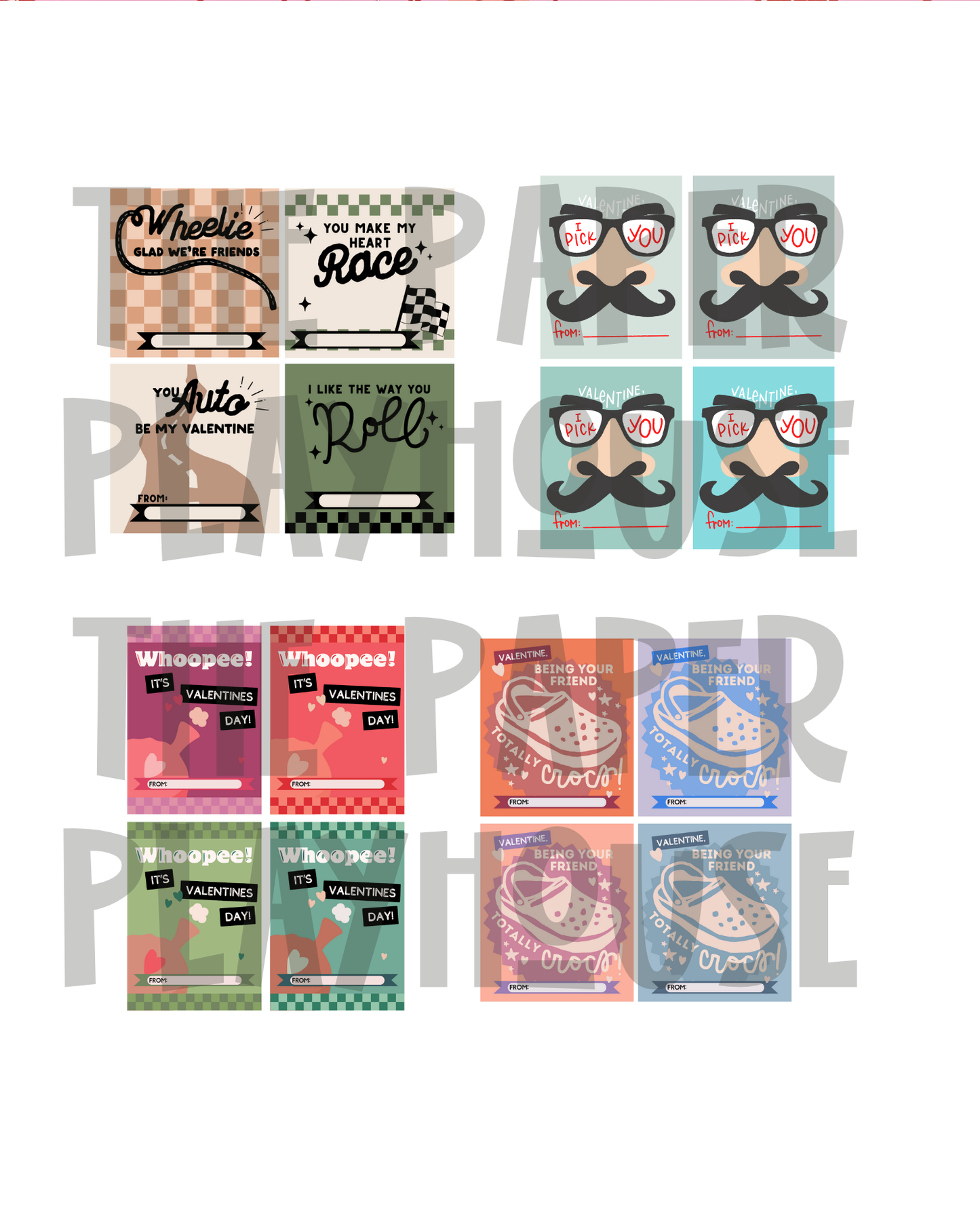 Class Valentine BOYS | Printable downloadable