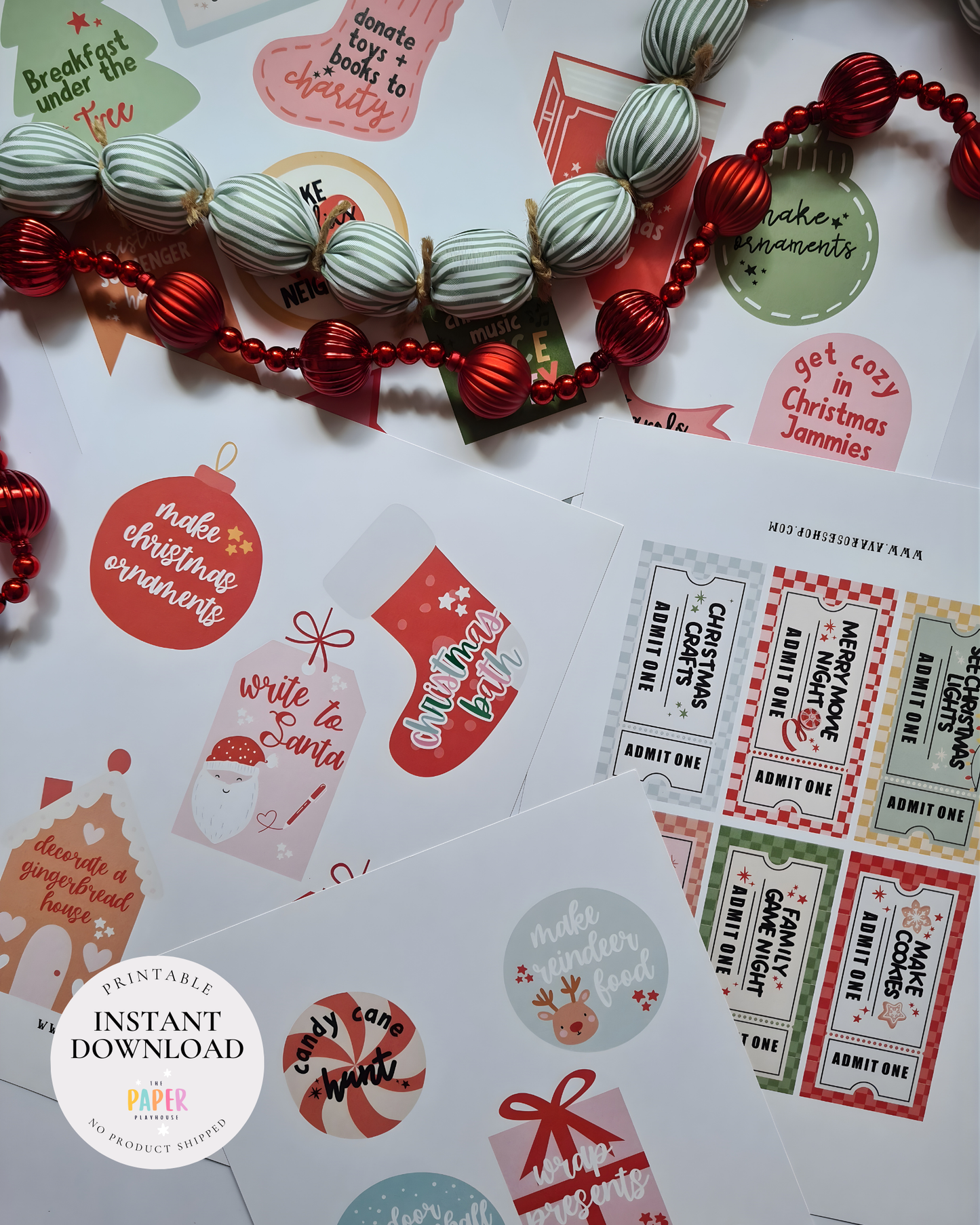 ACTIVITY ADVENT CALENDAR / Printable download