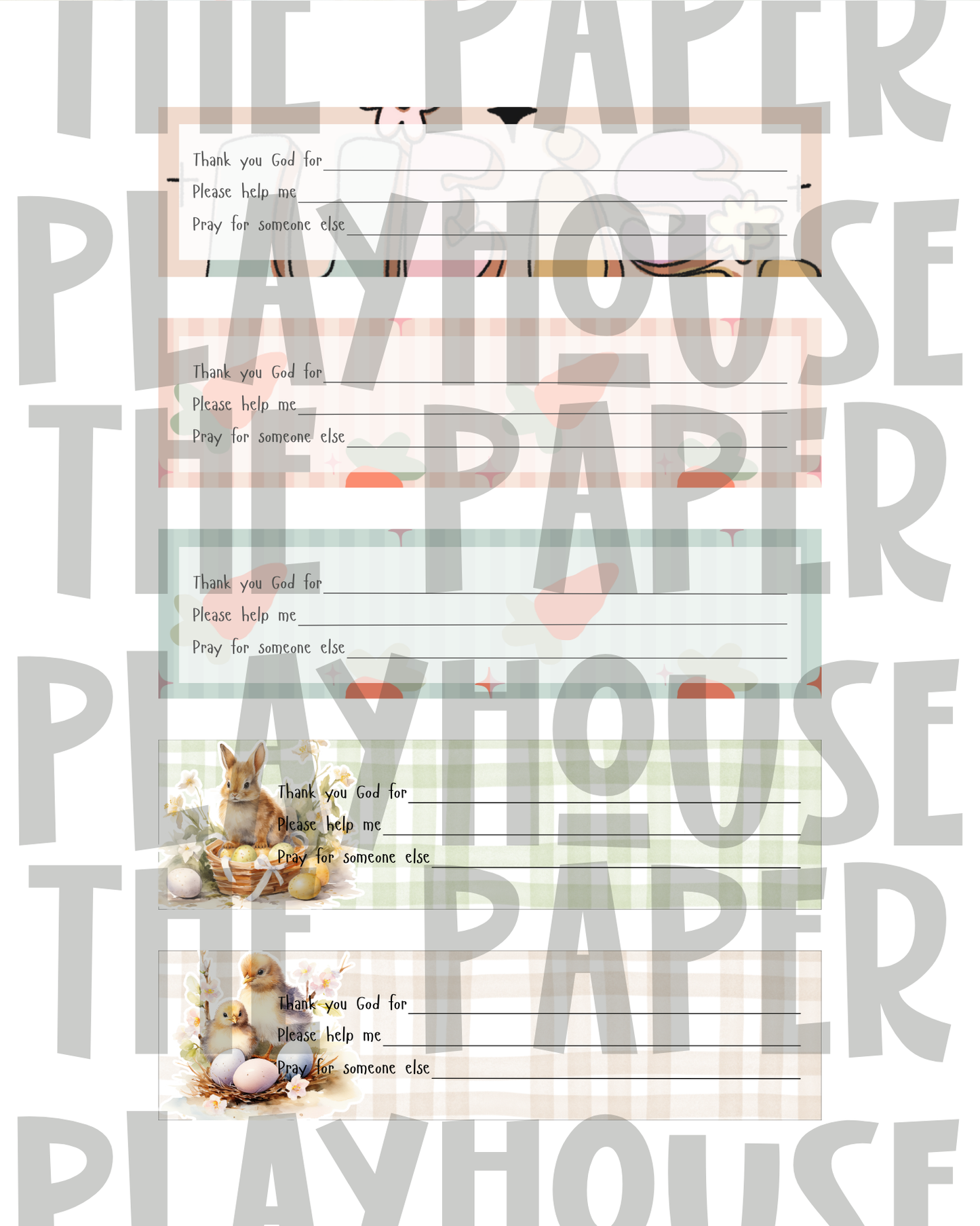 Paper Prayer Chain for children | Printable downloadable