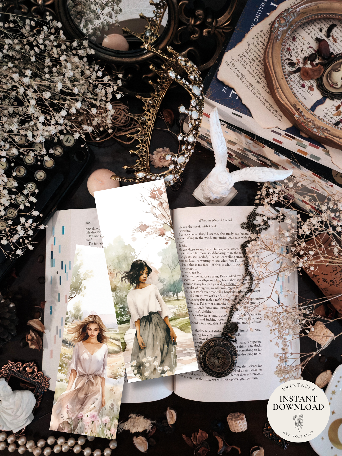 SECRET GARDEN / Printable bookmarks