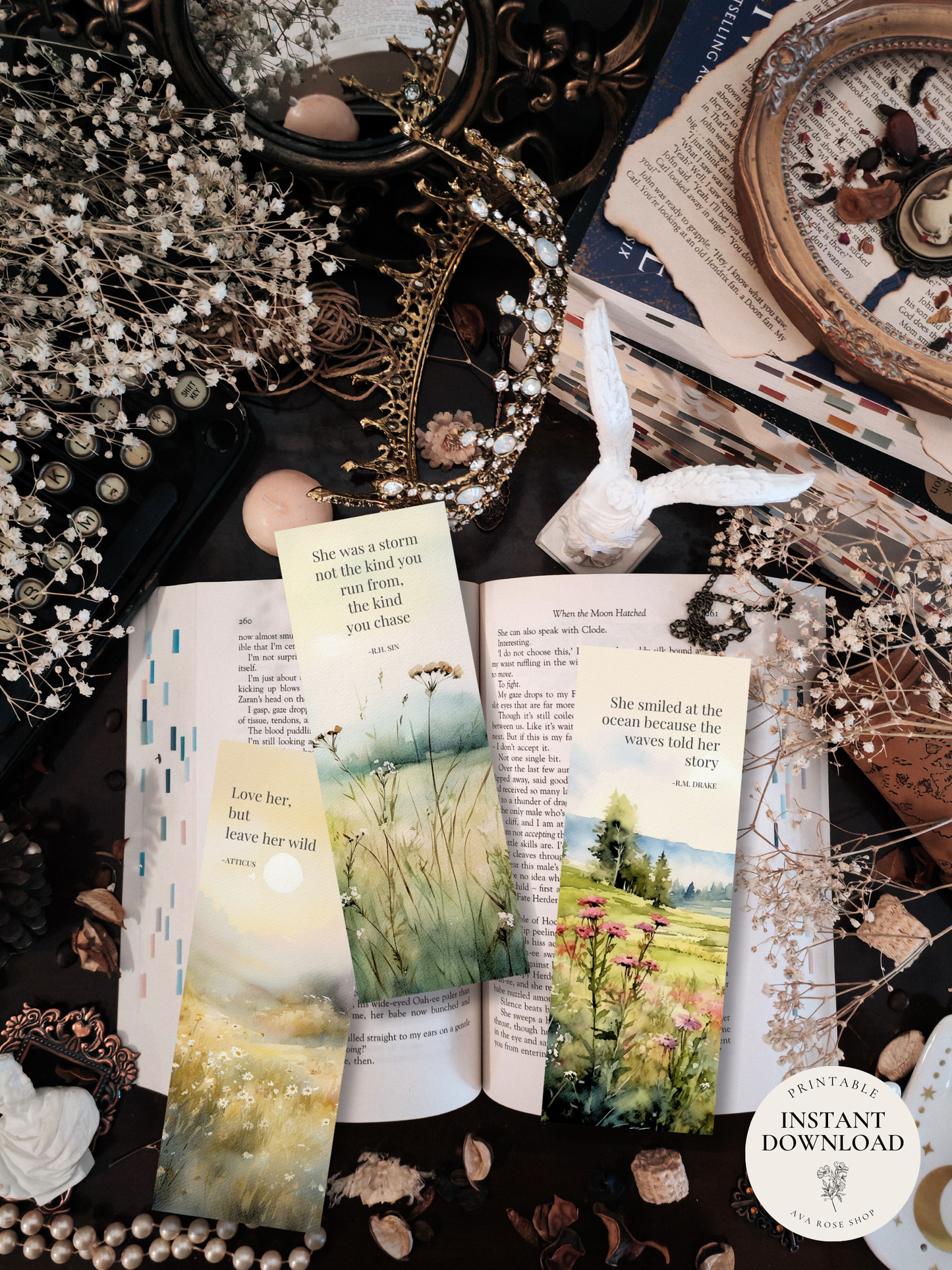 PRAIRE / Printable bookmarks