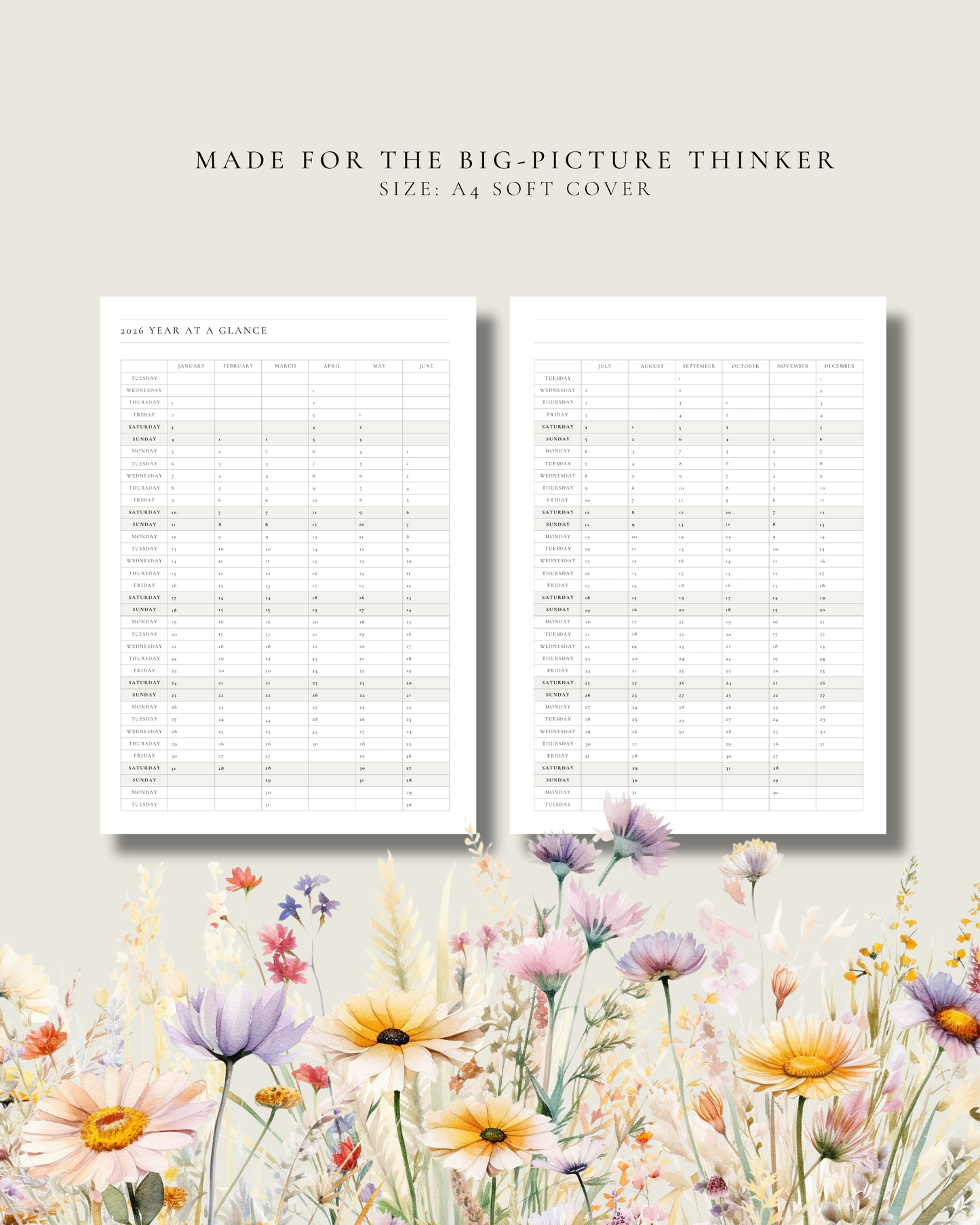 2026 MONTHLY PLANNER PRE-ORDER - MARGAUX