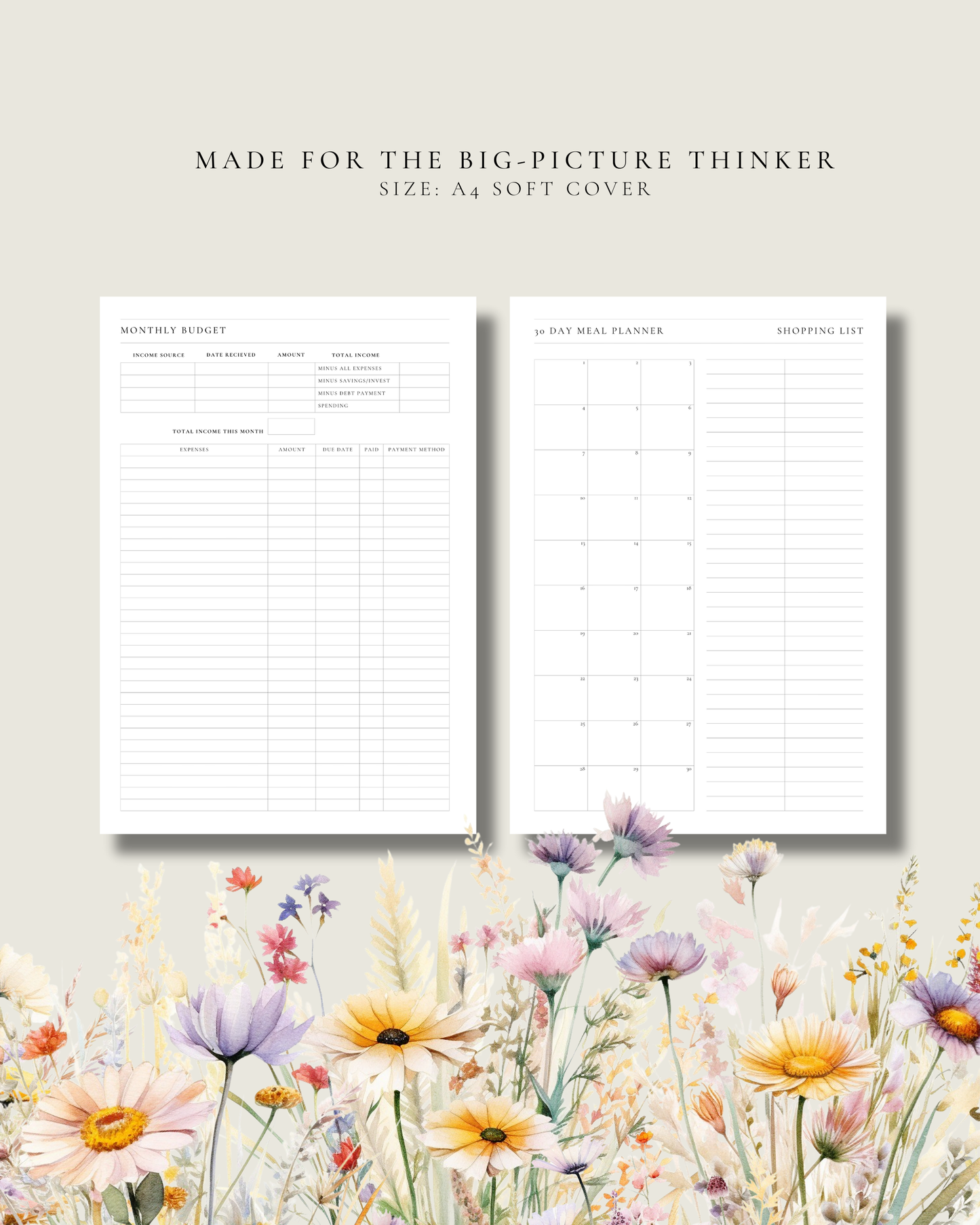 2026 MONTHLY PLANNER PRE-ORDER - MARGAUX