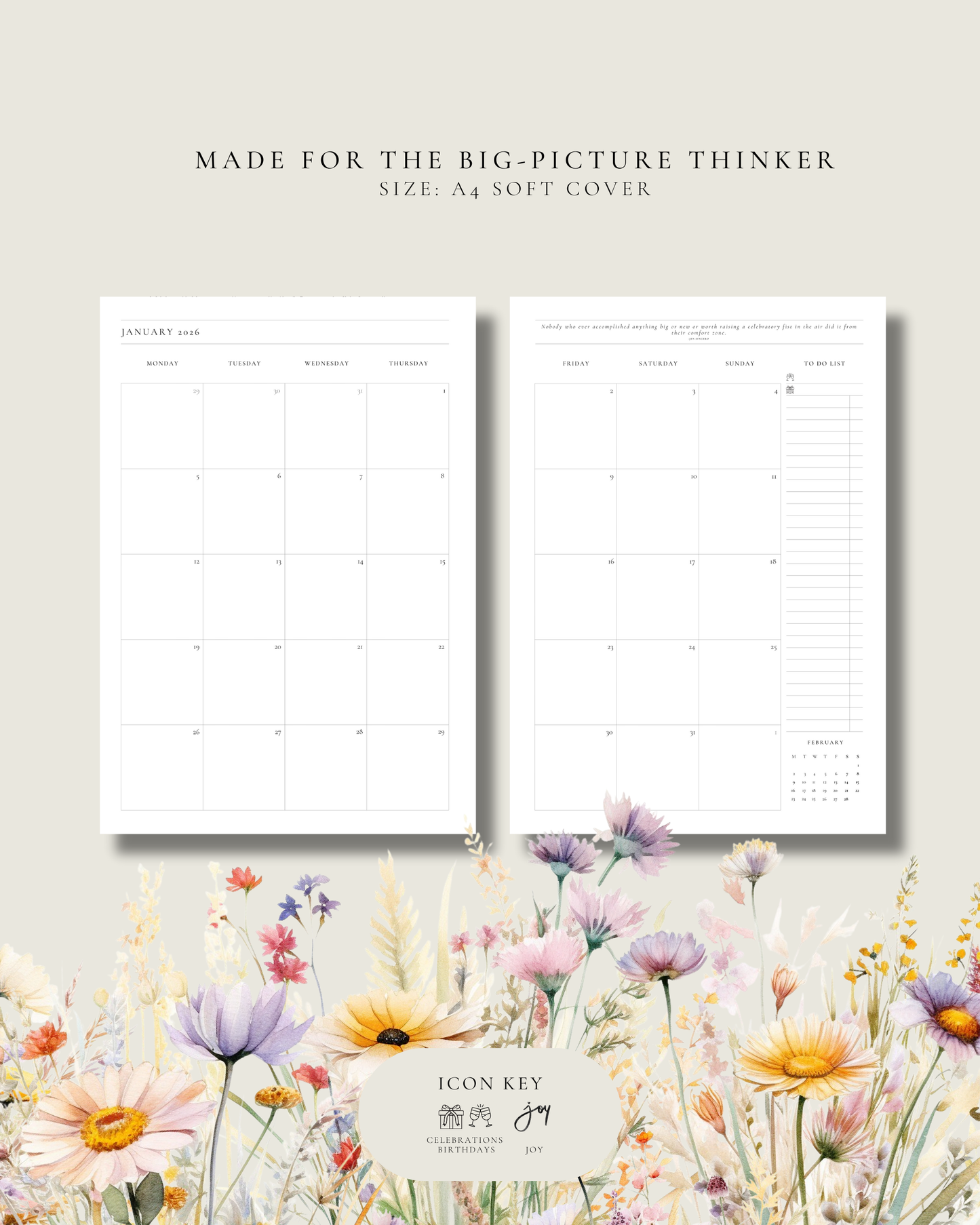 2026 MONTHLY PLANNER PRE-ORDER - MARGAUX