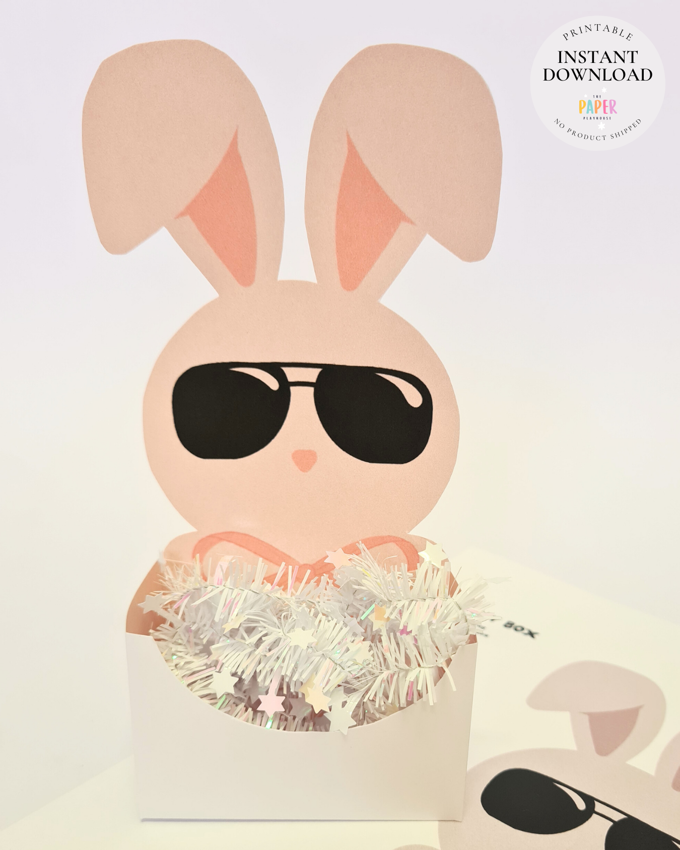 Foldable bunny boxes | Printable downloadable