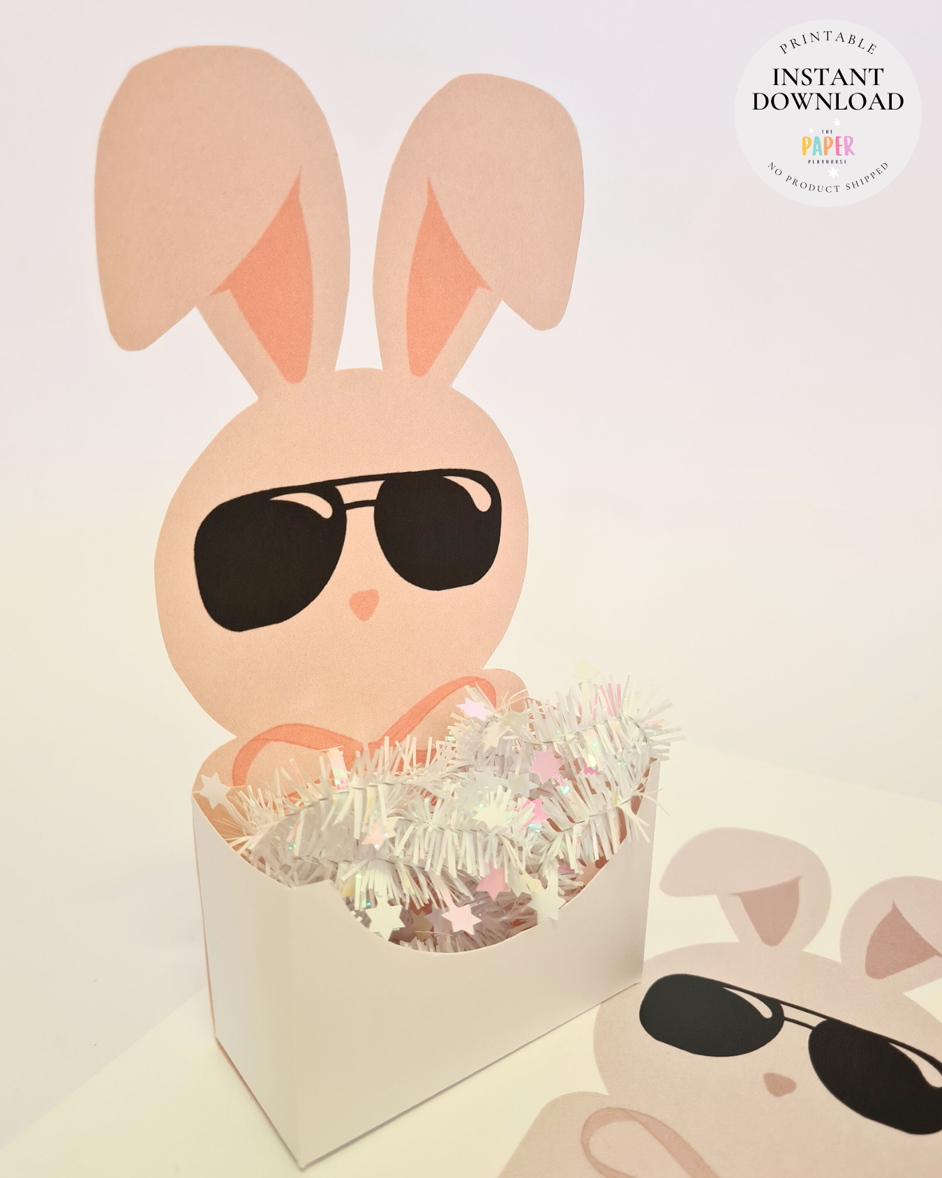 Foldable bunny boxes | Printable downloadable