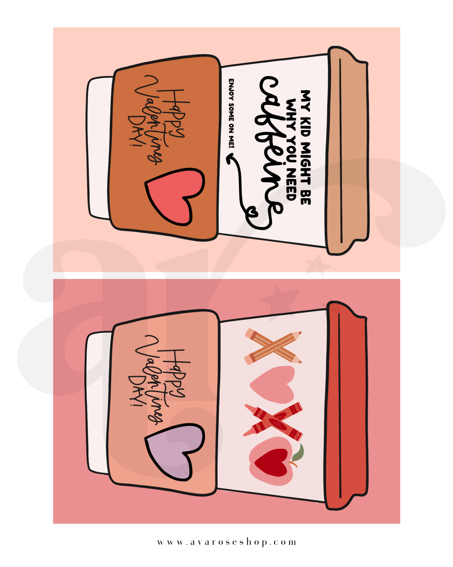 Valentines for teachers / PRINTABLE