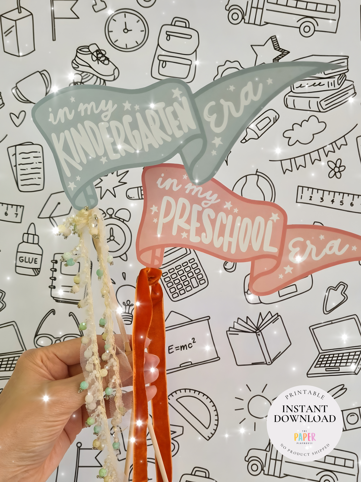 IN MY SCHOOL PENNANTS| KINDERGARTEN TO GRADE 12 / Printable download