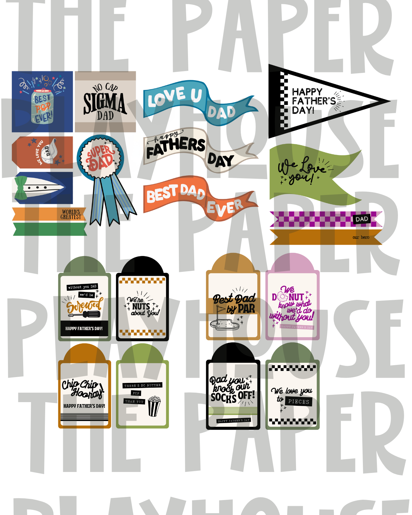 Family Celebration Printable/Downloadble Bundle – Mother’s Day, Father’s Day & Grandparents Day