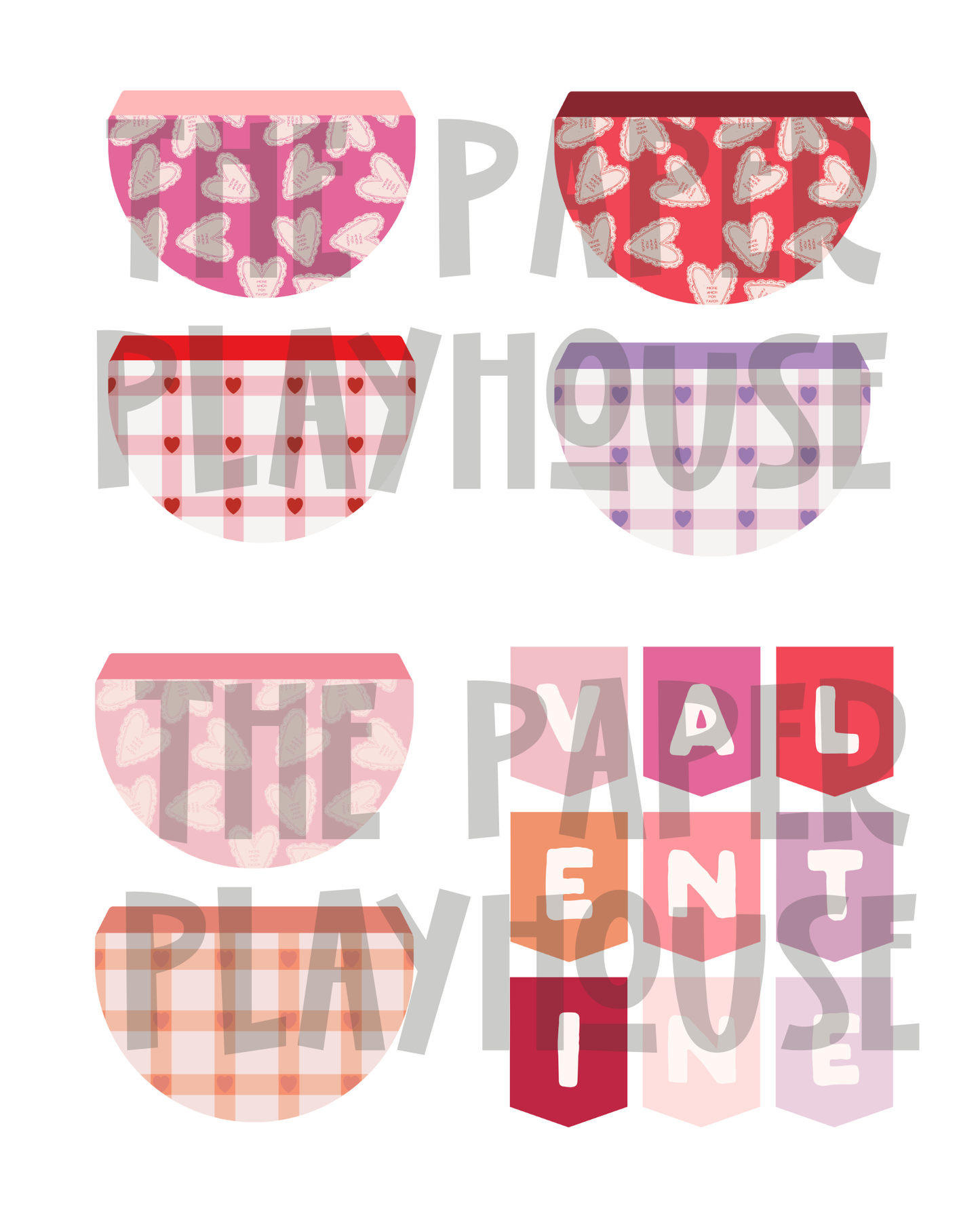 Printable Valentine’s Bow Décor Set Instant download| Printable downloadable