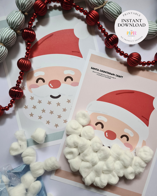 CHRISTMAS COUNTDOWN ACTIVITY / Printable download