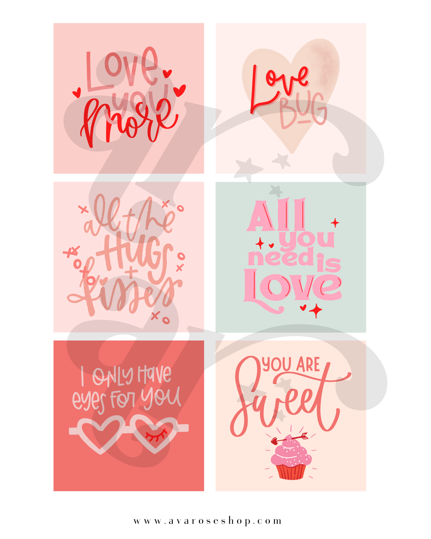 Valentine tags / PRINTABLE VALENTINE