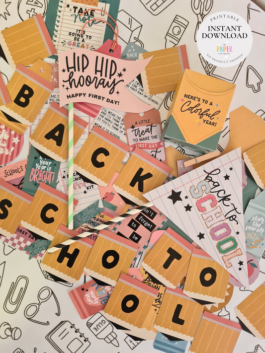 BACK TO SCHOOL TAKE NOTE BUNDLE / Printable download