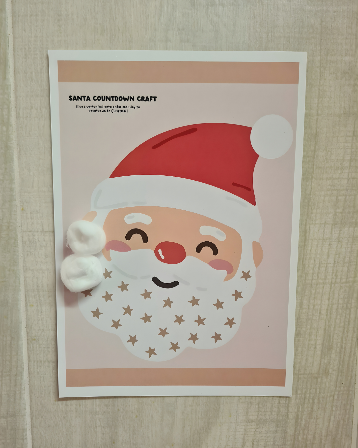 CHRISTMAS COUNTDOWN ACTIVITY / Printable download