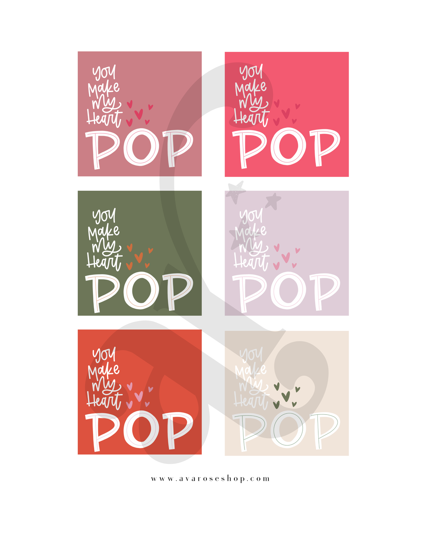 You make my heart pop / PRINTABLE VALENTINE