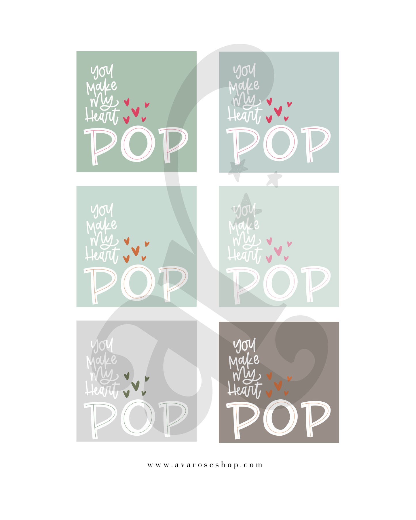 You make my heart pop / PRINTABLE VALENTINE