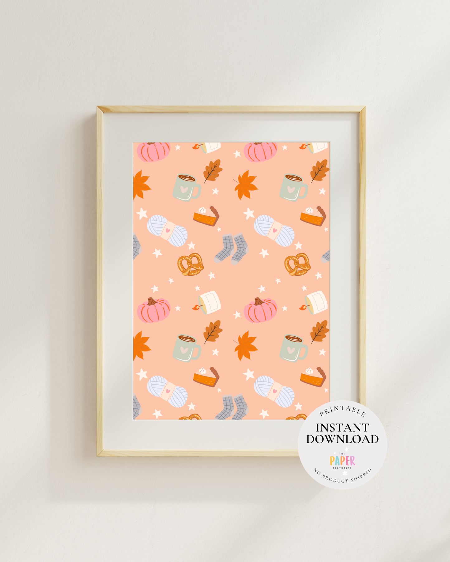 12 A4 Fall Frameable Art Prints | Printable downloadable
