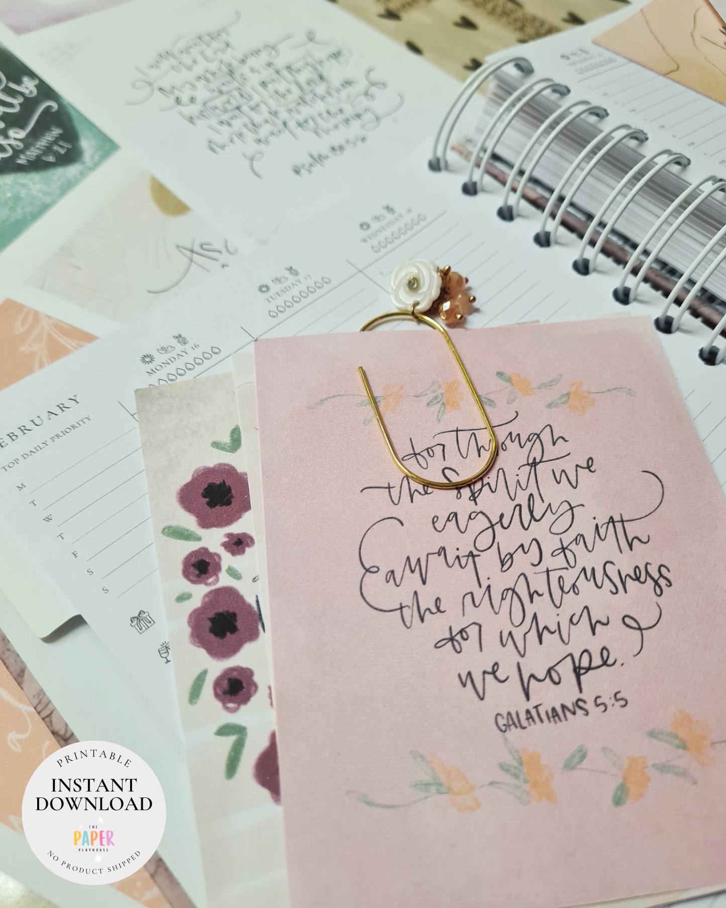 40 LENT Scripture cards | Printable downloadable