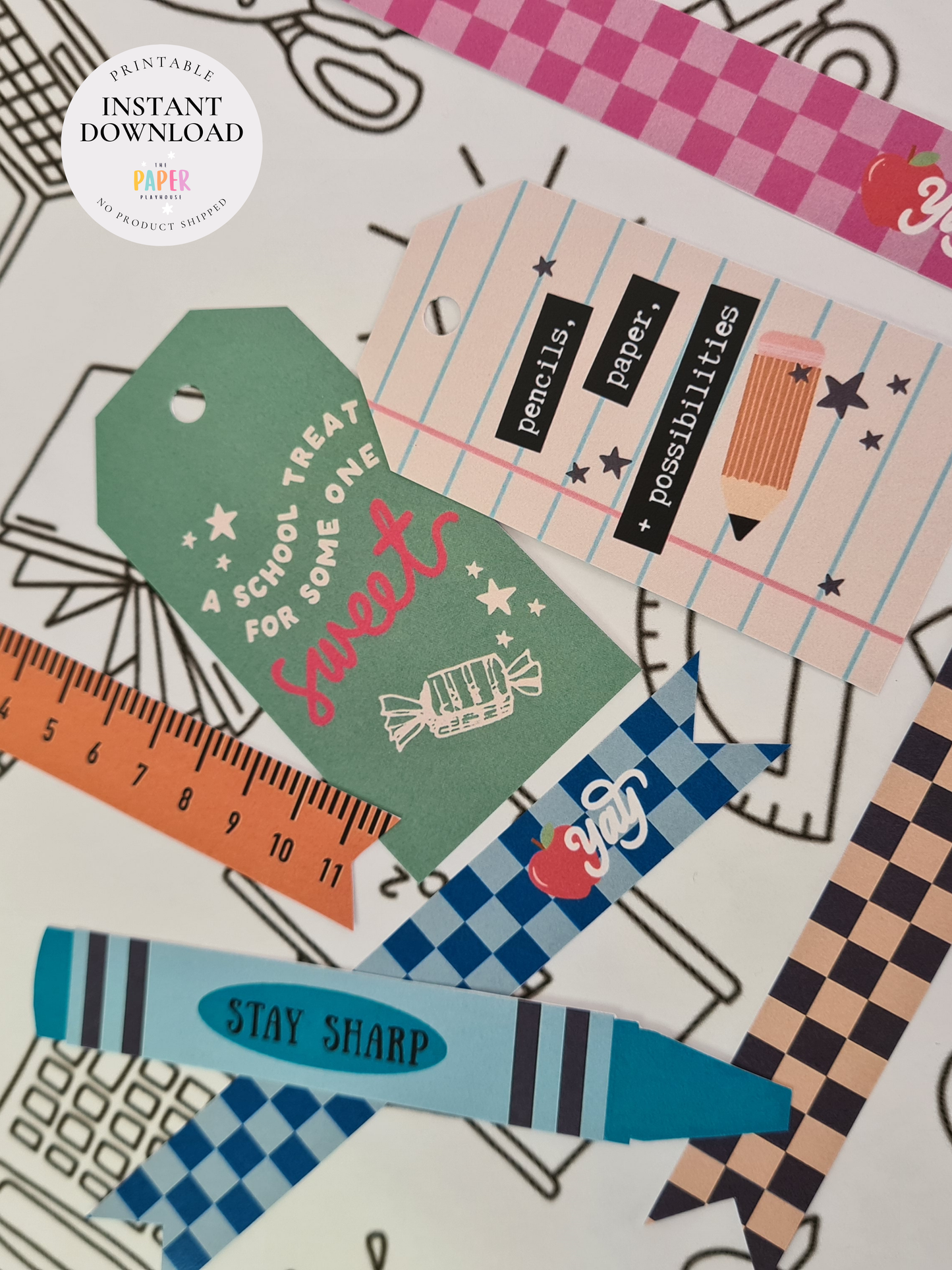 BACK TO SCHOOL DREAM. LEARN. REPEAT BUNDLE / Printable download