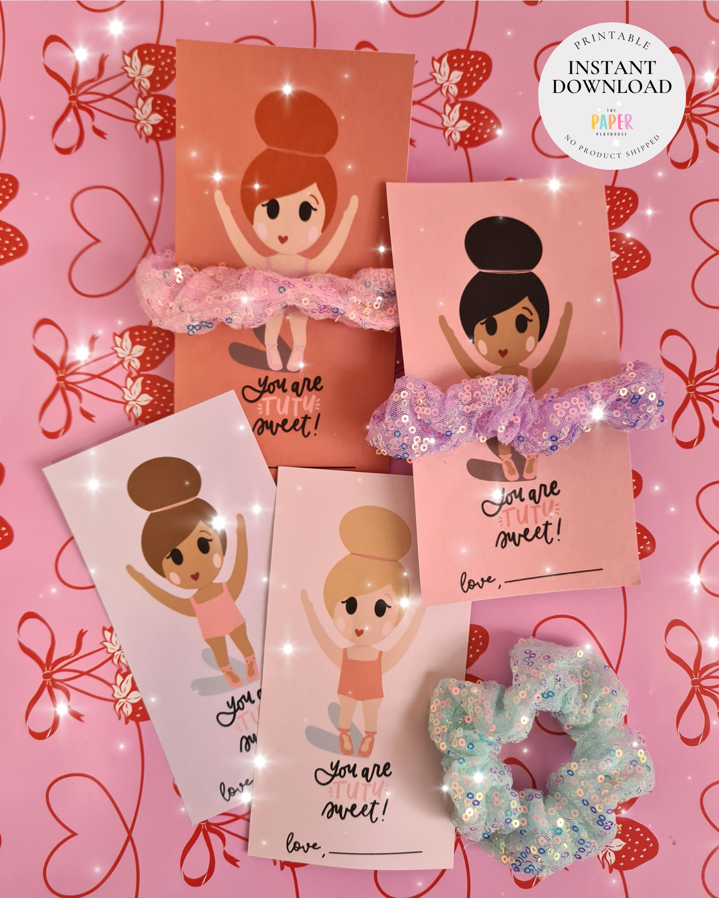 Class Valentine GIRLS| Printable downloadable