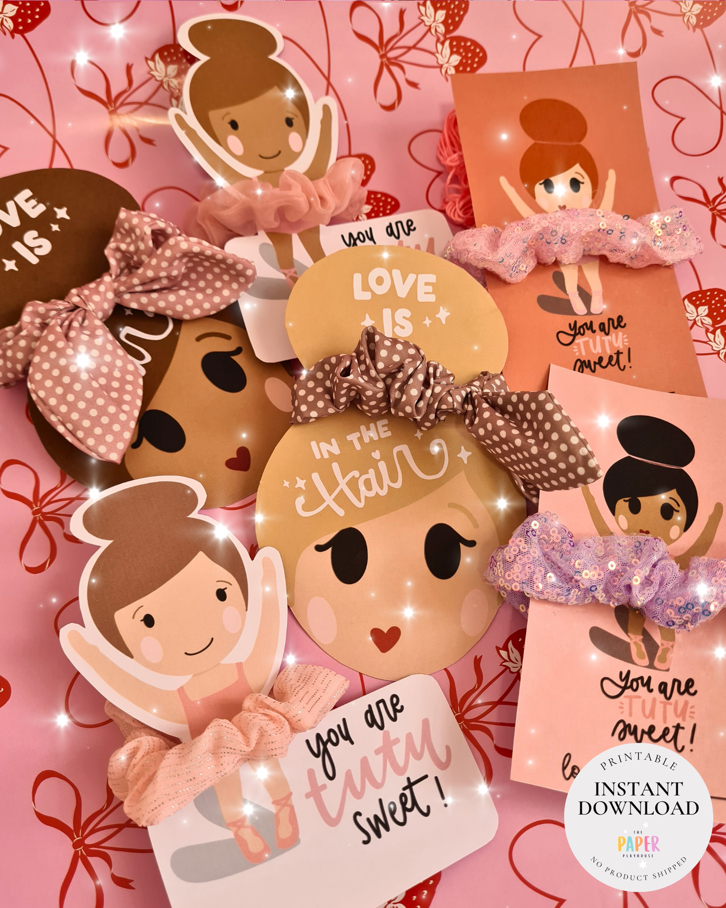 Class Valentine GIRLS| Printable downloadable