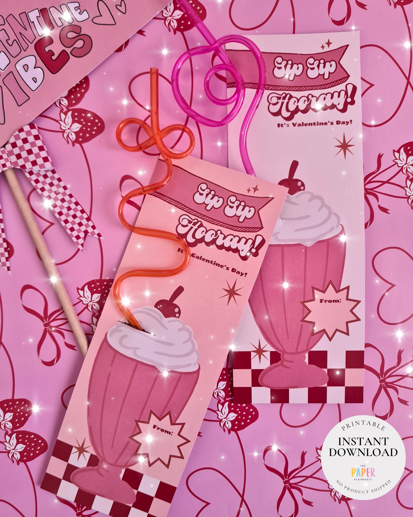 Class Valentine GIRLS| Printable downloadable