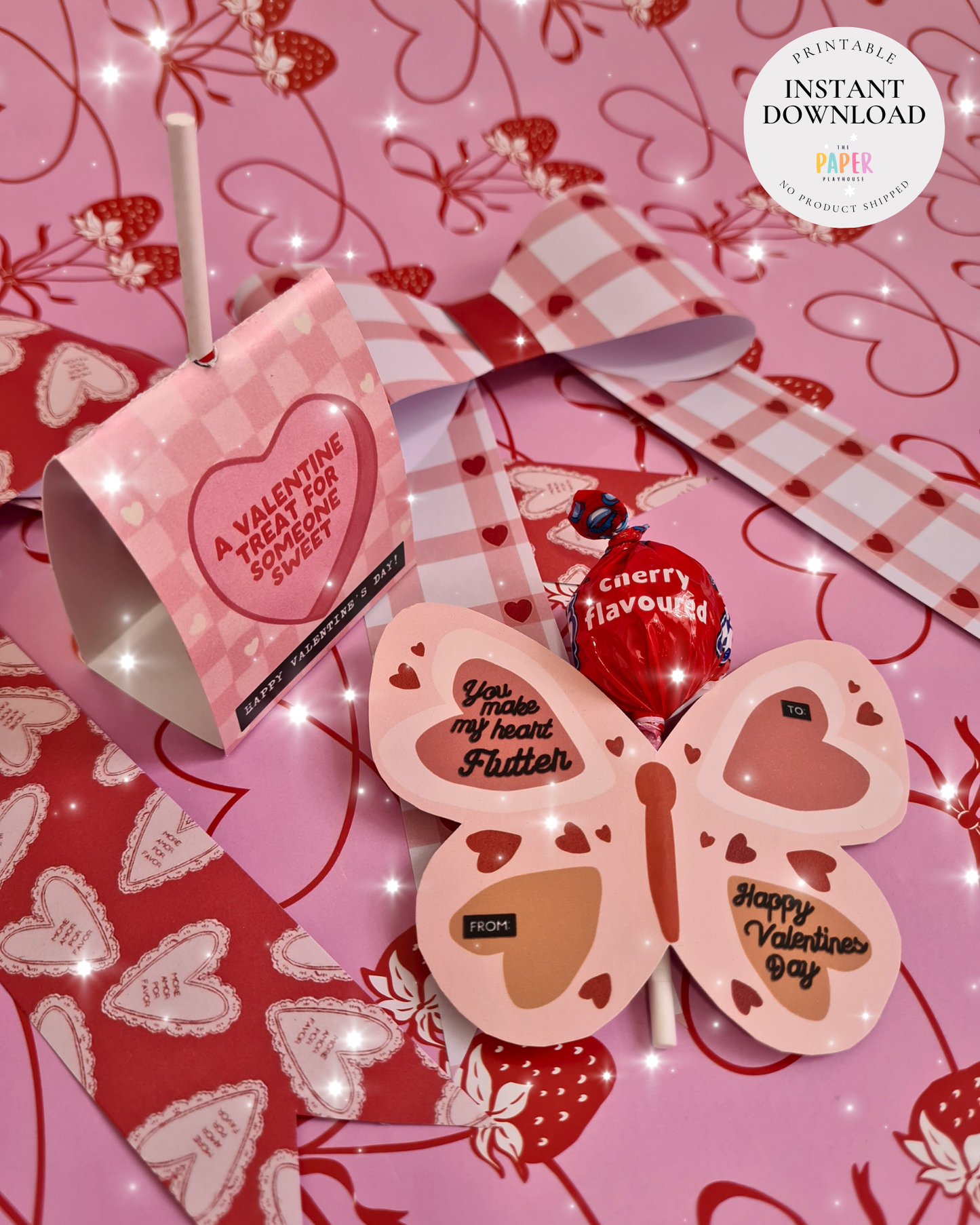 Class Valentine GIRLS| Printable downloadable