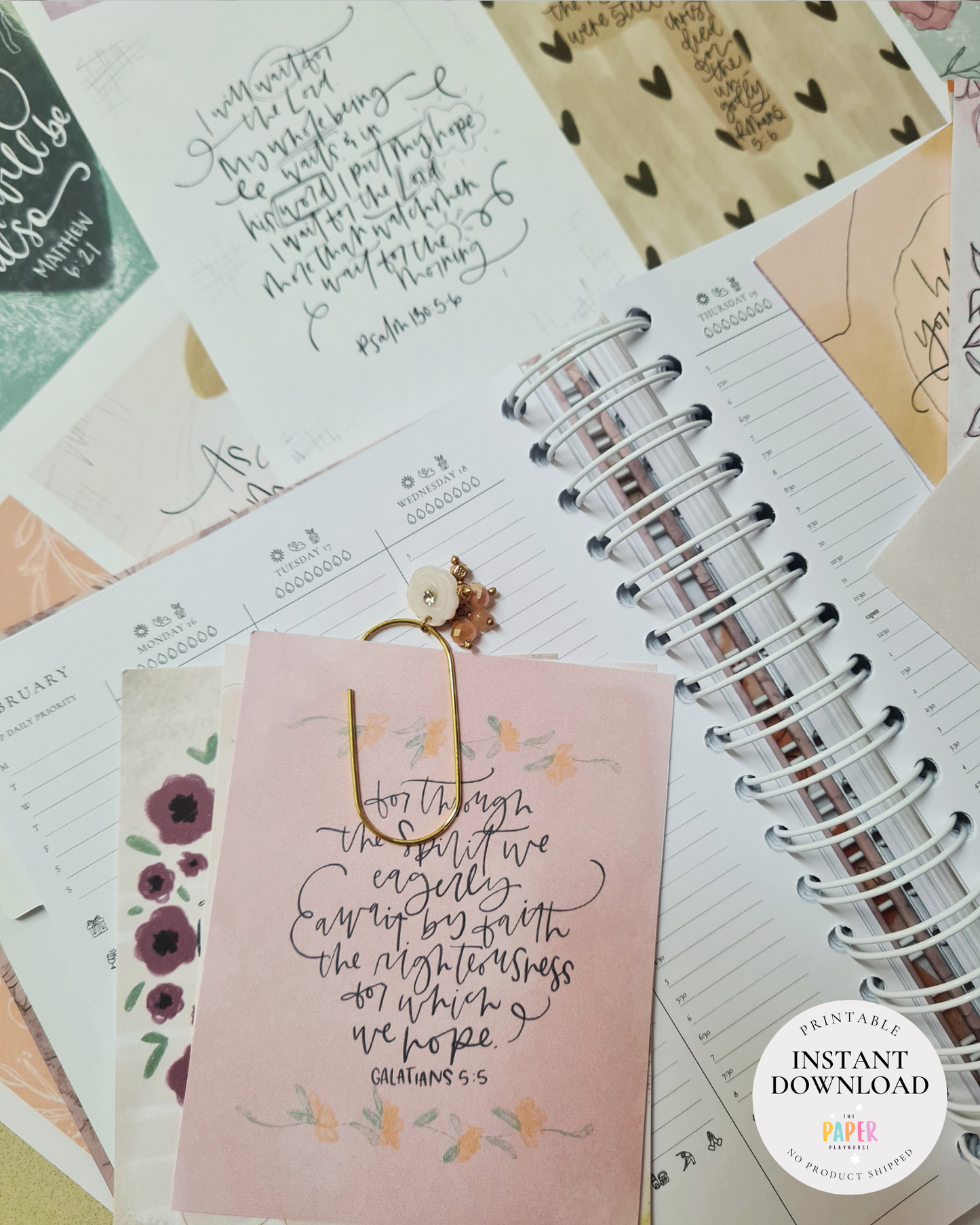 40 LENT Scripture cards | Printable downloadable