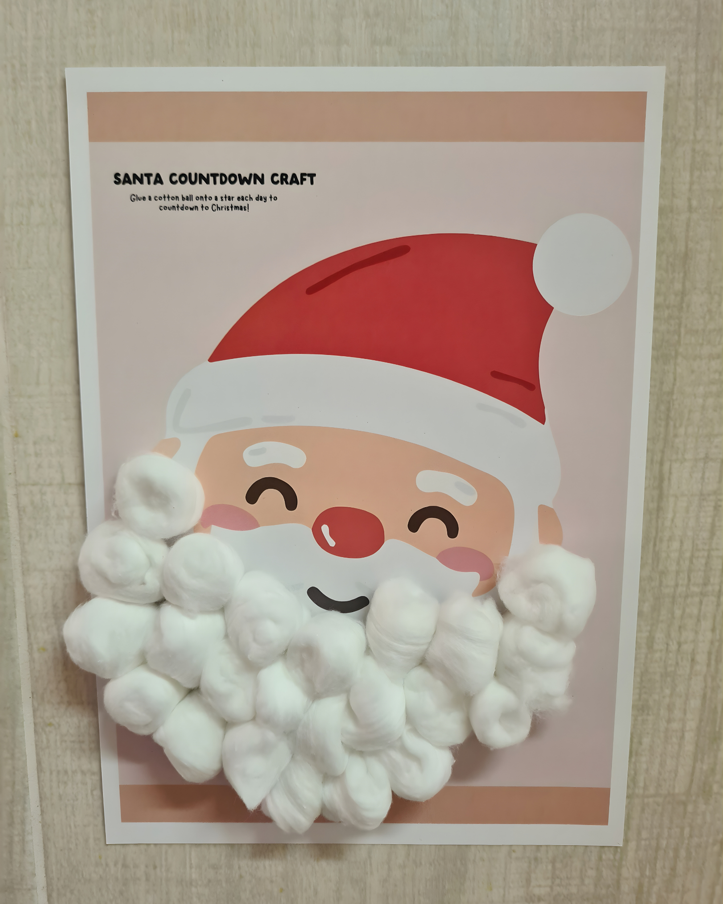 CHRISTMAS COUNTDOWN ACTIVITY / Printable download