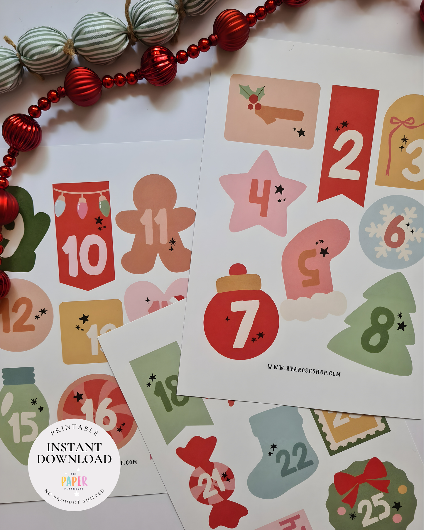 ACTIVITY ADVENT CALENDAR / Printable download