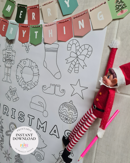 GIANT A1 COLOURING PAGES & BANNERS / Printable download