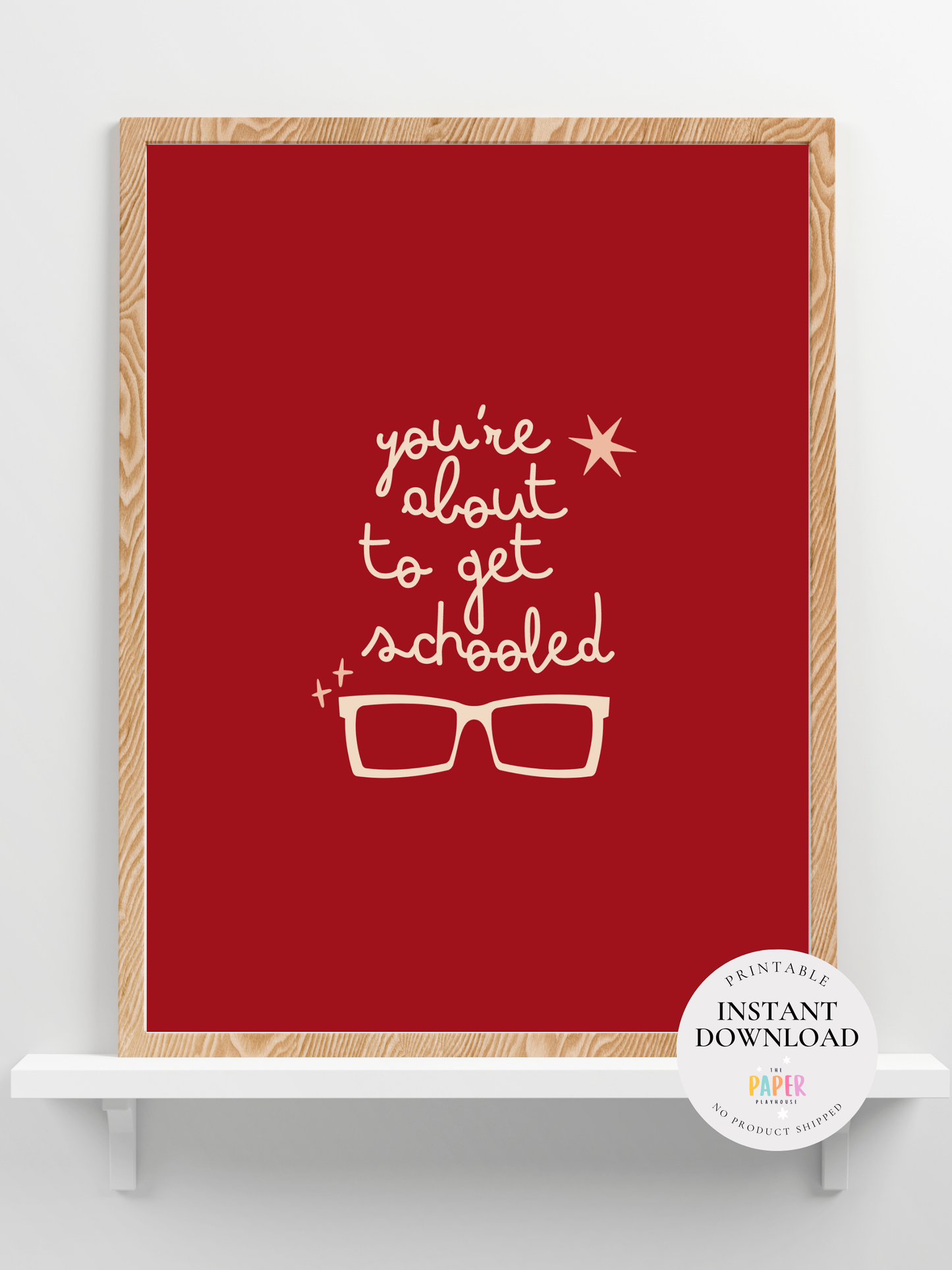 BACK TO SCHOOL START THE YEAR WRITE A4 FRAMEABLE ART  / Printable downloadable