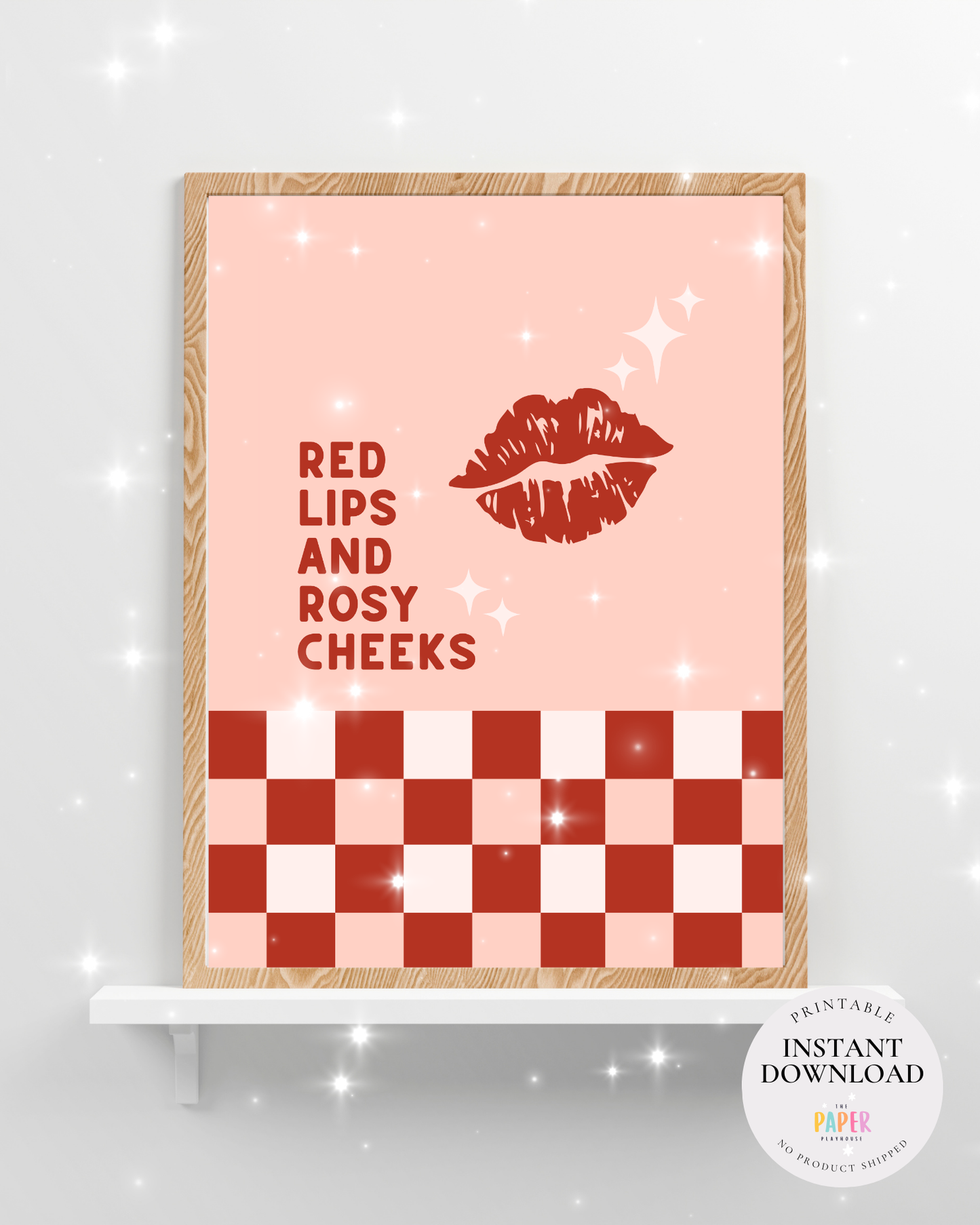 Pop-Inspired Valentine Tags & Frameable Art  | Printable downloadable