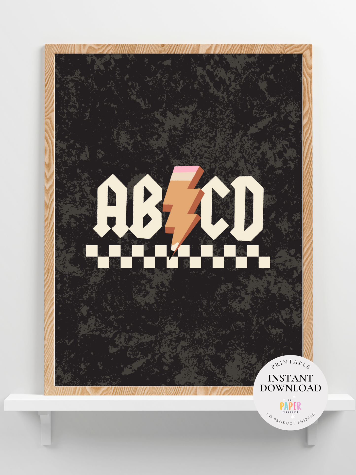 BACK TO SCHOOL START THE YEAR WRITE A4 FRAMEABLE ART  / Printable downloadable