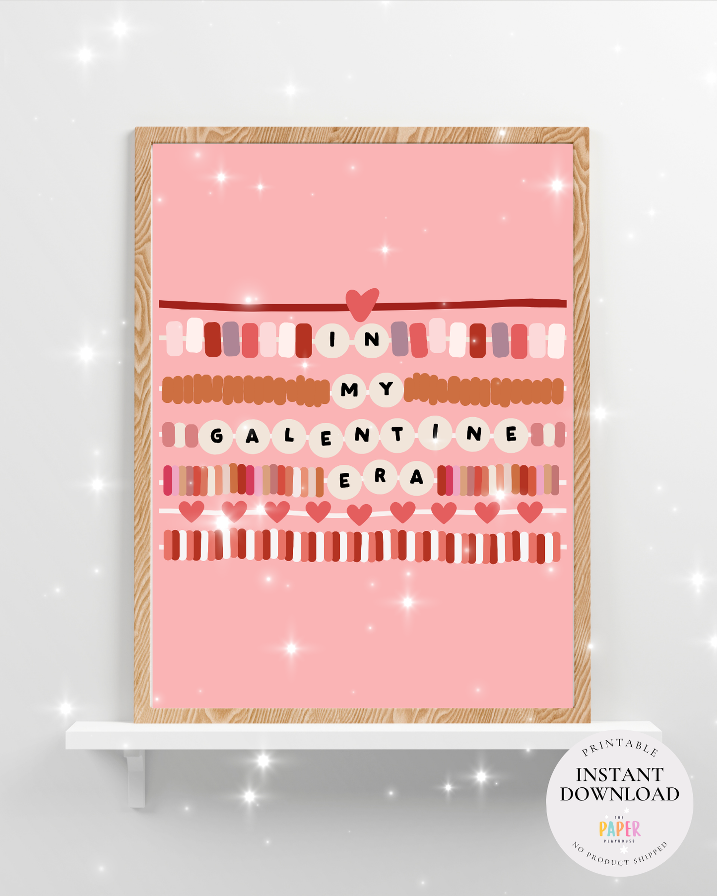 Pop-Inspired Valentine Tags & Frameable Art  | Printable downloadable