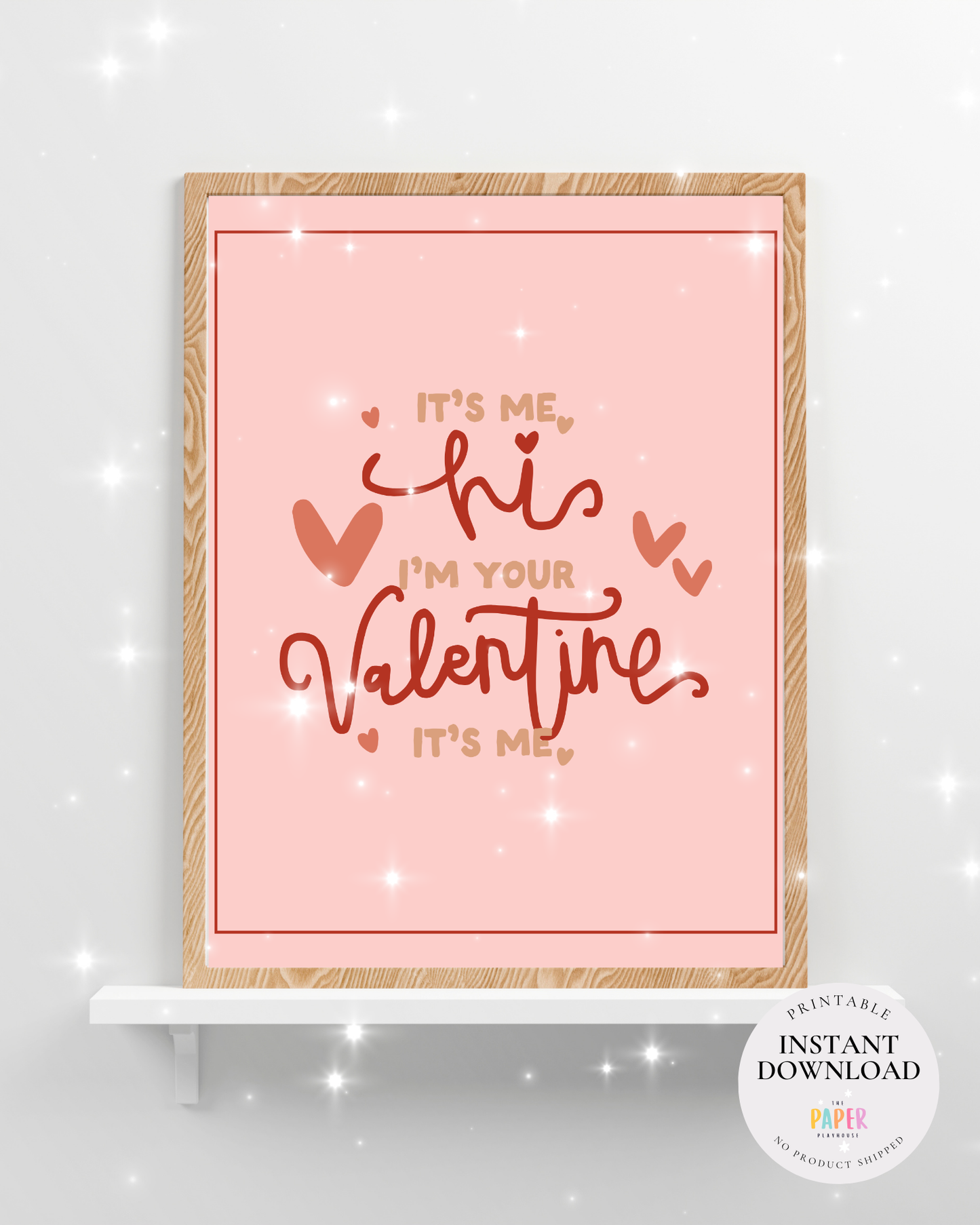 Pop-Inspired Valentine Tags & Frameable Art  | Printable downloadable