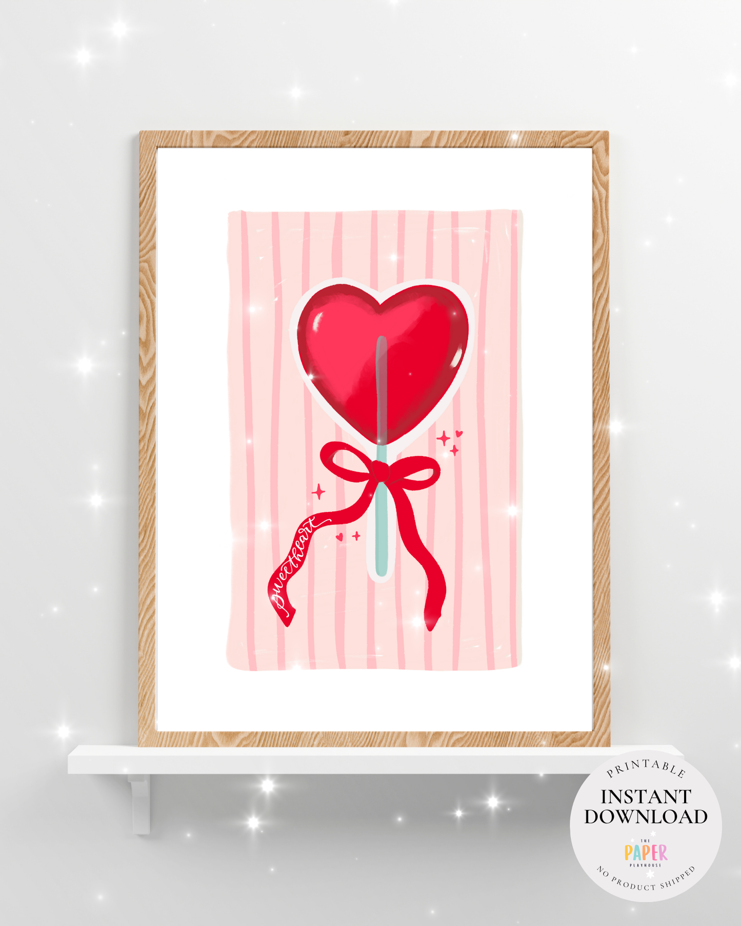 Frameable Valentine Art  | Printable downloadable 30x40cm