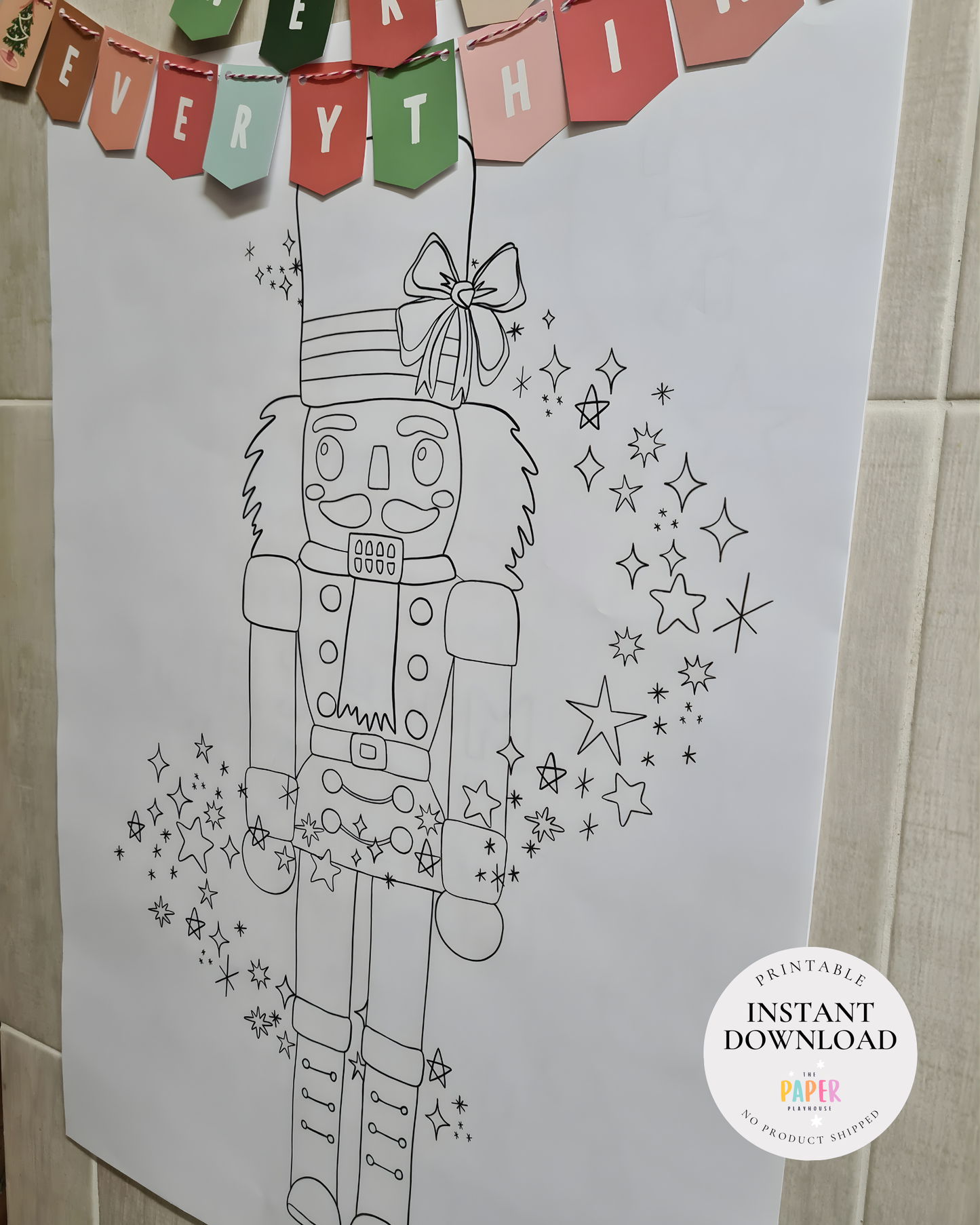 GIANT A1 COLOURING PAGES & BANNERS / Printable download