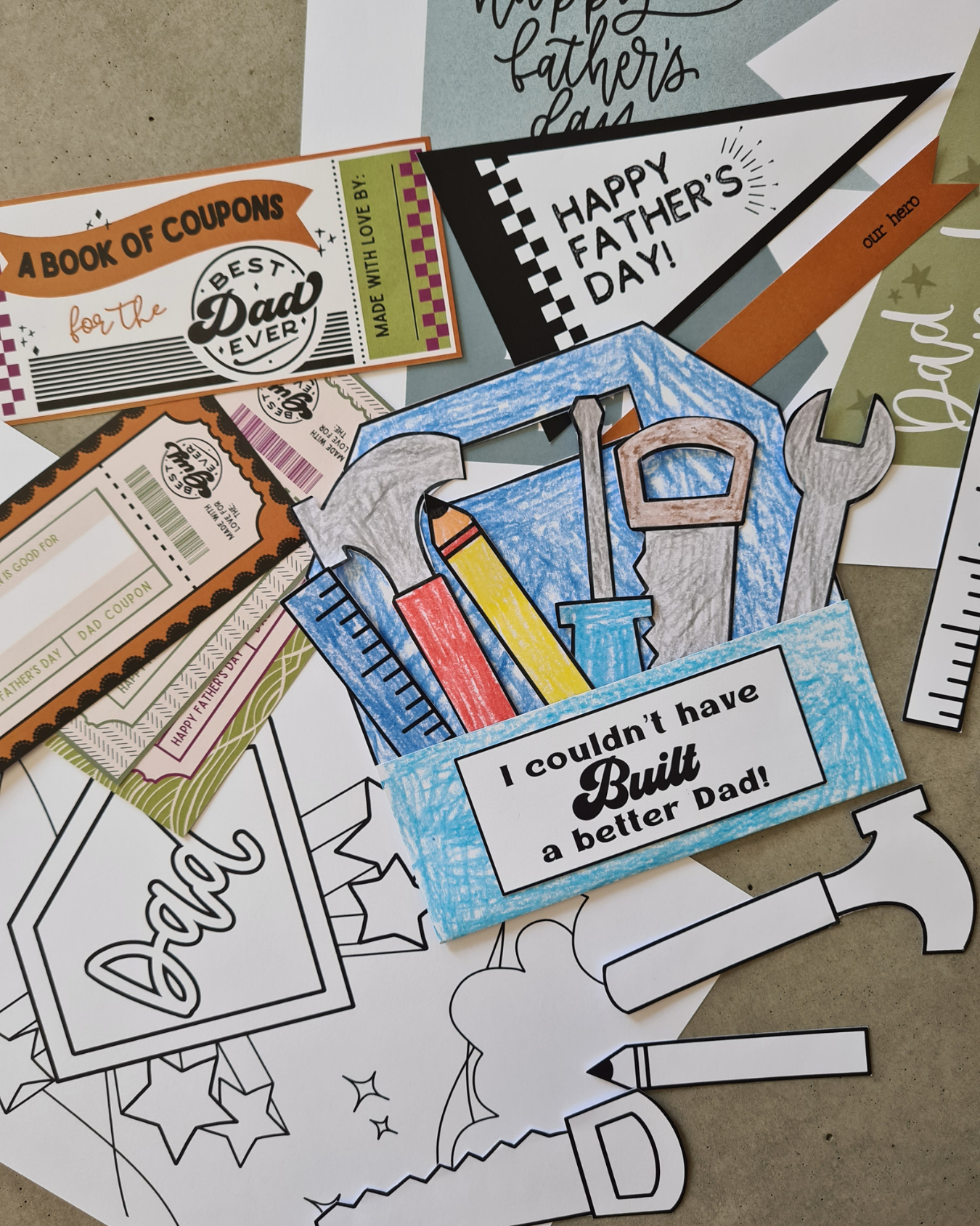 Family Celebration Printable/Downloadble Bundle – Mother’s Day, Father’s Day & Grandparents Day