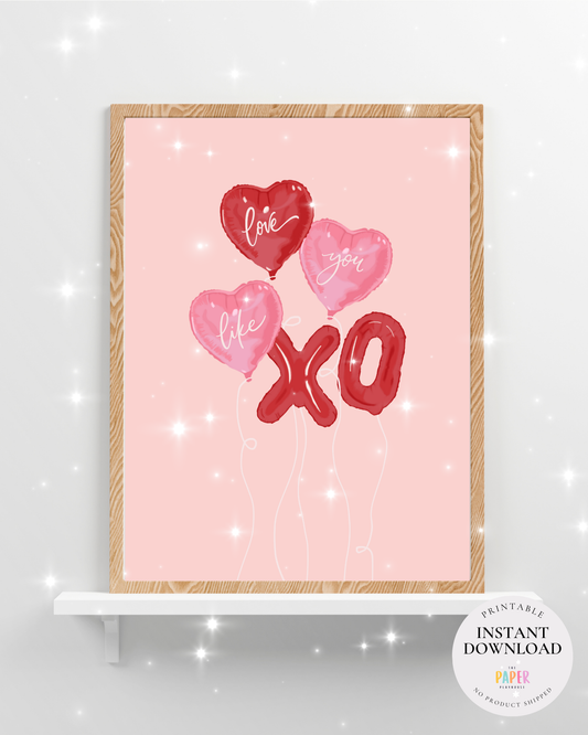 Frameable Valentine Art  | Printable downloadable 30x40cm