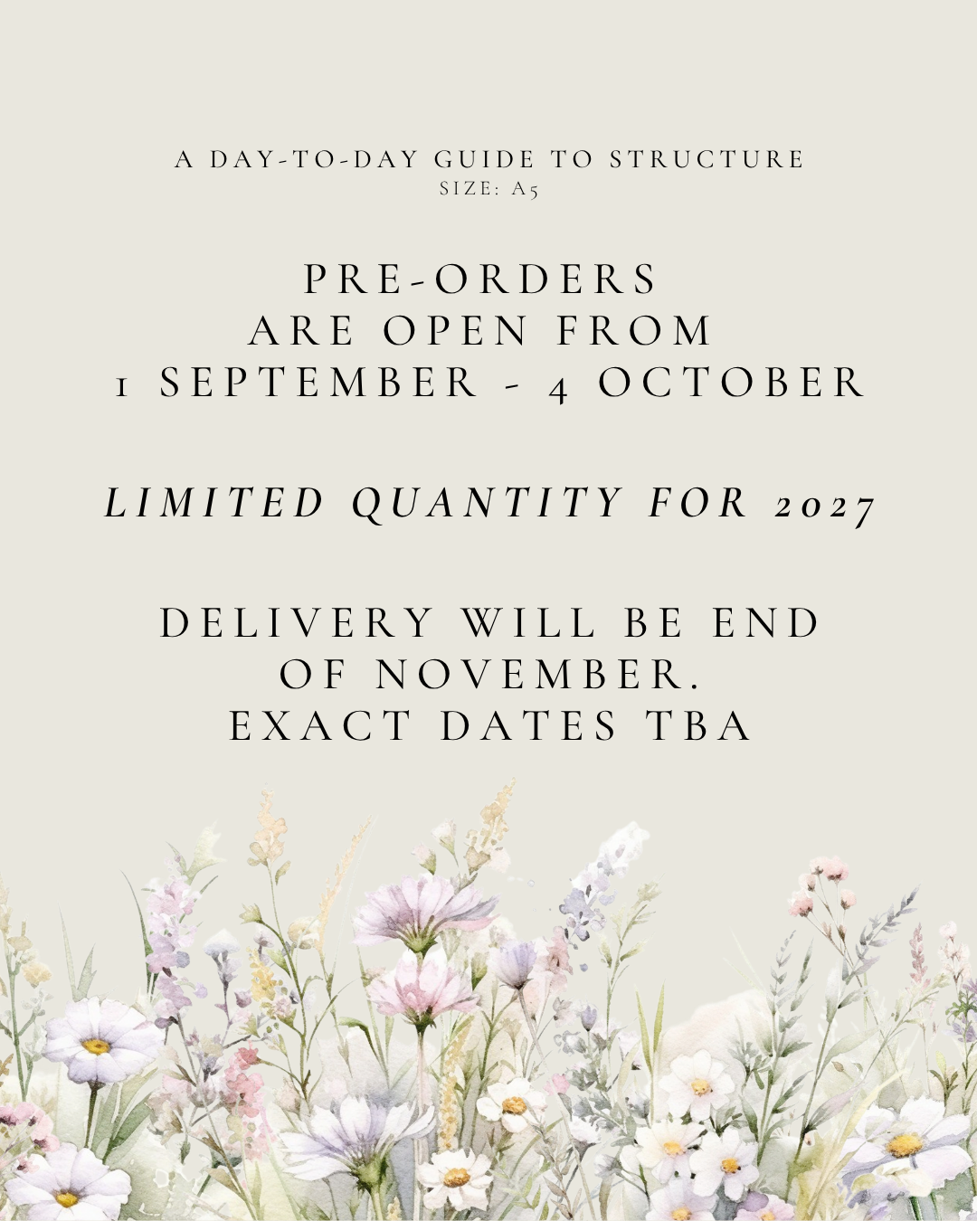 2027 DAILY PLANNER PRE-ORDER - ELAIN
