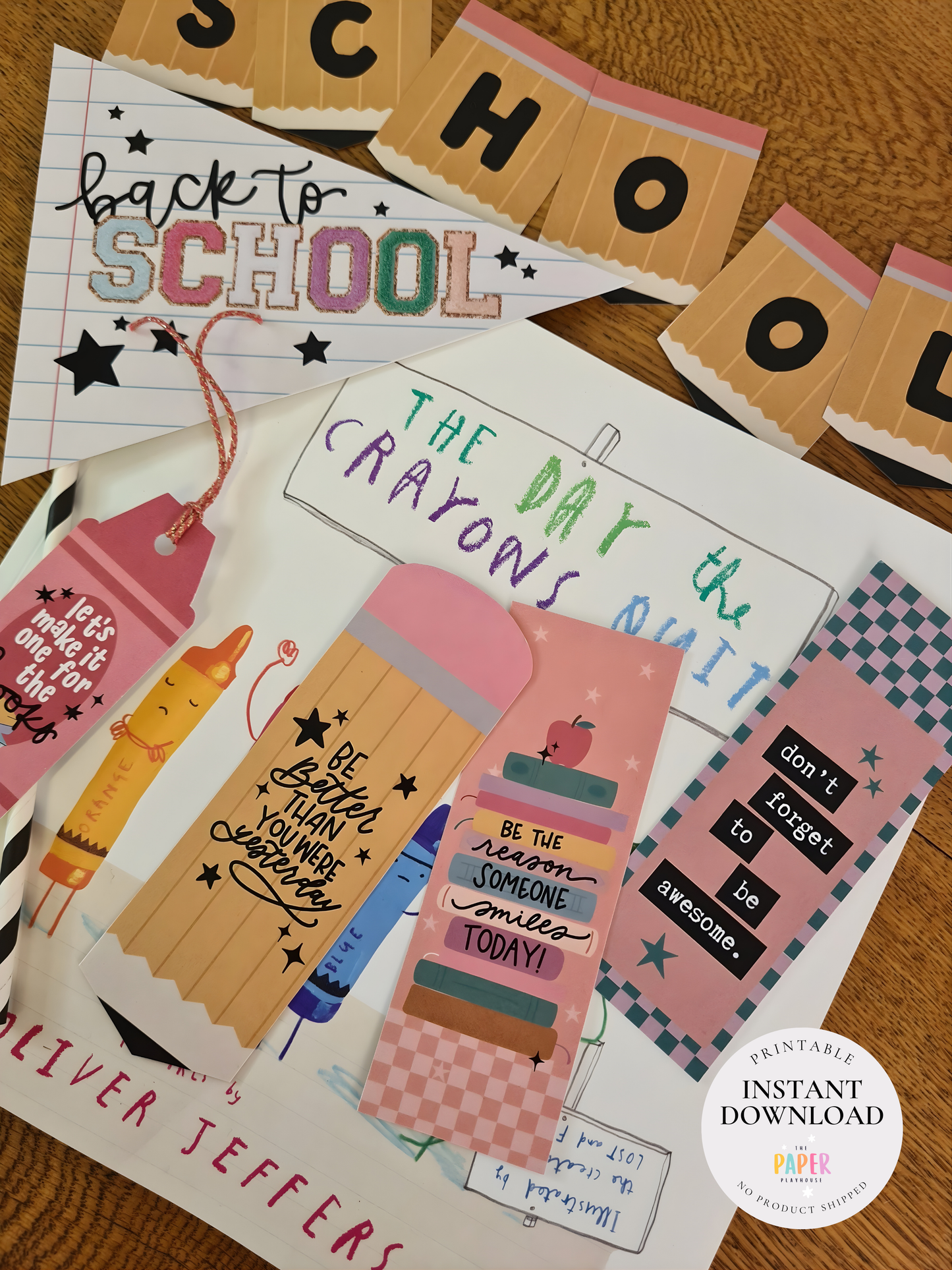 BACK TO SCHOOL BOOKMARKS FOR KIDS | CUTE SCHOOL BOOKMARKS / Printable download