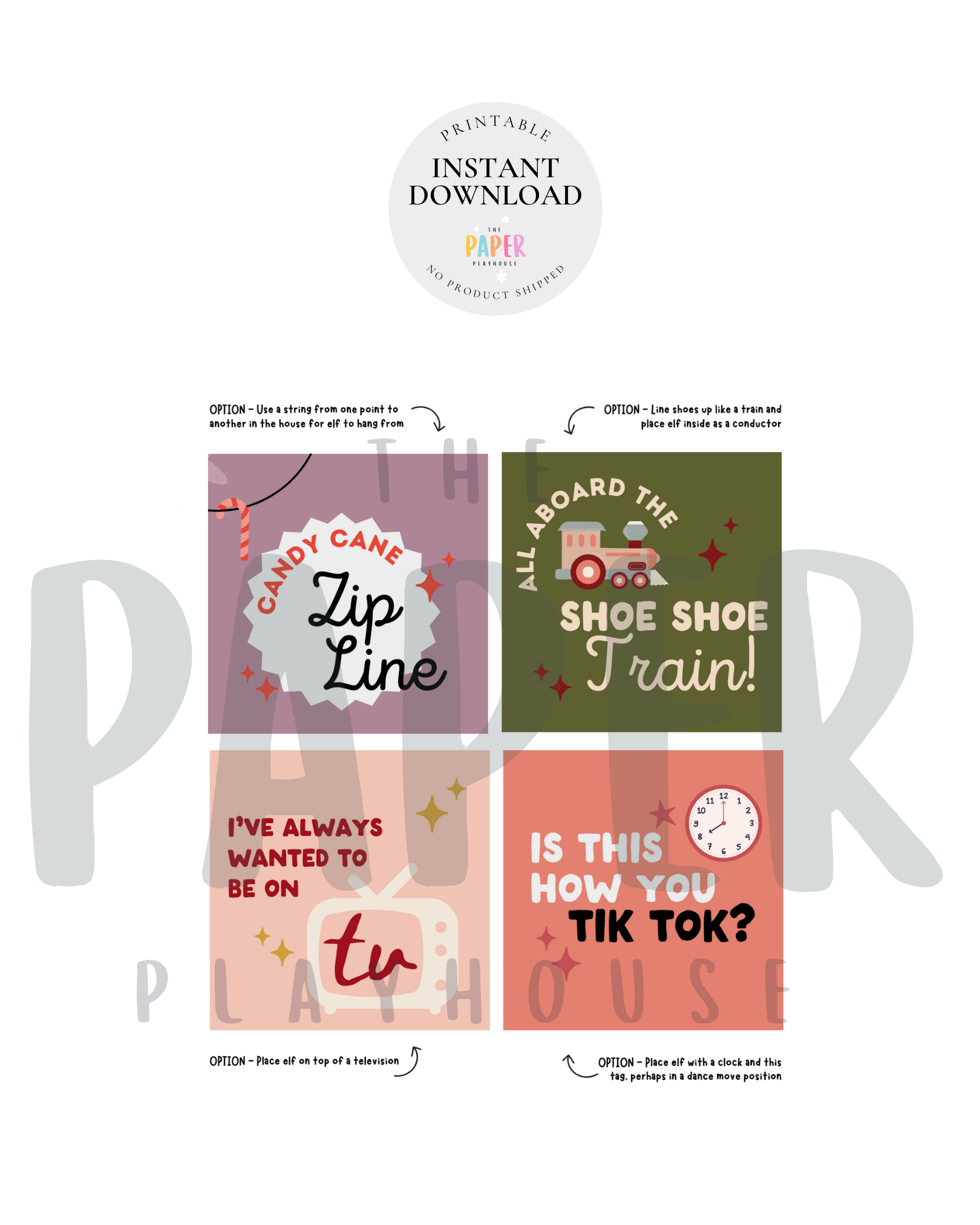 Collection of humorous children's signs with text and graphics on a white background.