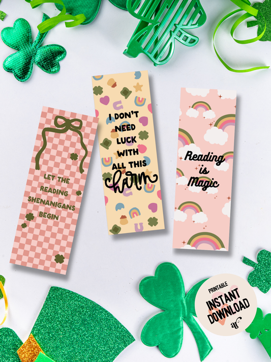 St Patrick's / PRINTABLE BOOKMARKS