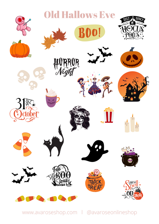 STICKERS Old Hallows Eve