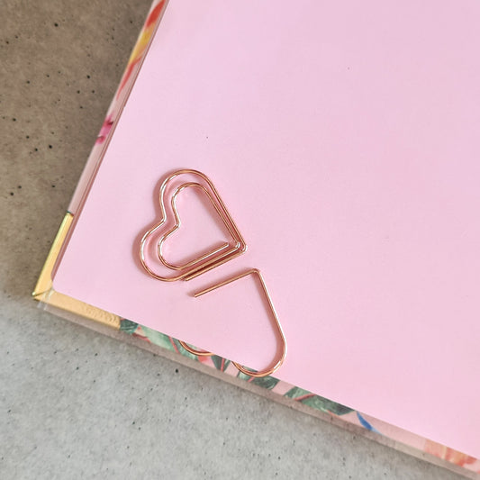 PAPERCLIPS Rose gold heart